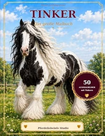 Tinker Ausmalbuch – Pferde Malbuch von PferdeliebeInfo Studio