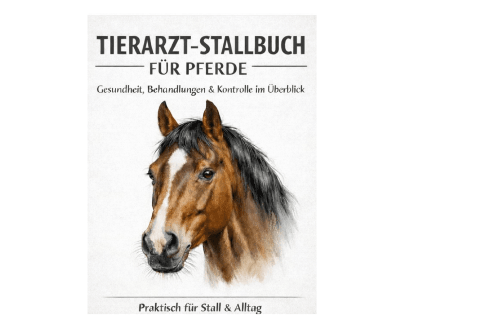 Stallbuch für Pferde zur Dokumentation von Gesundheit und Pflege bis ins hohe alter